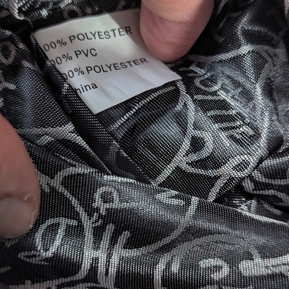 Betsey Johnson Nautical Floral Mini Crossbody Bag Striped Anchor Purple Flower - Picture 9 of 13